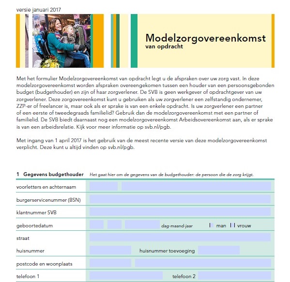 Nieuwe Modelovereenkomst versie januari 2017  Verpleegcollectief